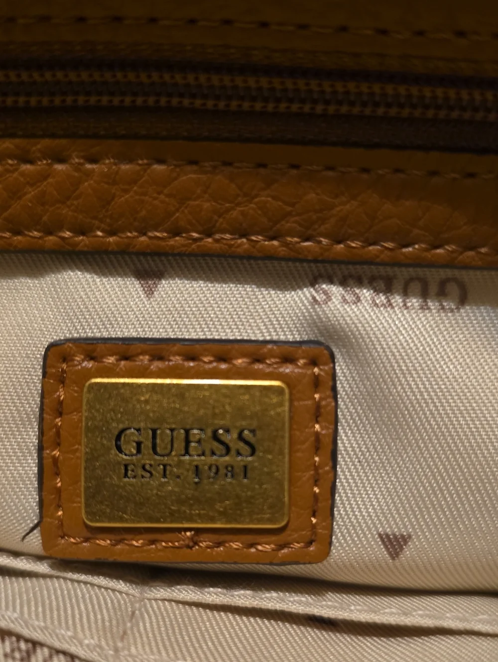 GUESS Camden Mini Striped Canvas Shoulder Purse NWOT